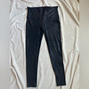 Beautiful SPANX high waisted black metallic shimmer leggings